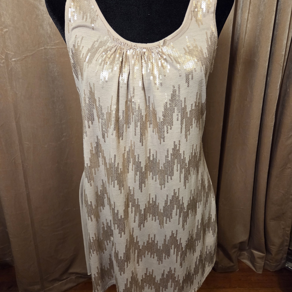 Zara Taupe Sleeveless Top